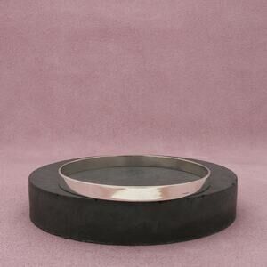 sterling silver vintage 6mm smooth stack bangle bracelet size 8in